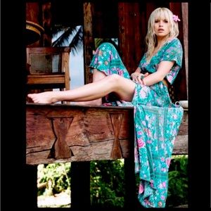 SOLD Spell Babushka Gown in turquoise